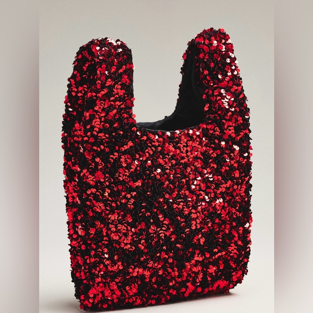 NWT Anthropologie Paillette Sequin Bag